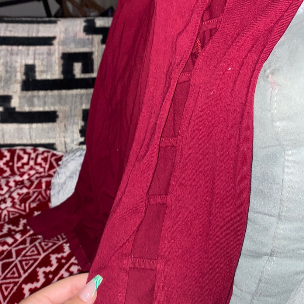 Red long sleeve shirt